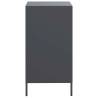 Stylish Anthracite Sideboard - Cold-Rolled Steel 35x39x73.5 cm