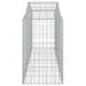 Arched Gabion Baskets - 30 pcs Galvanised Iron Garden Barriers