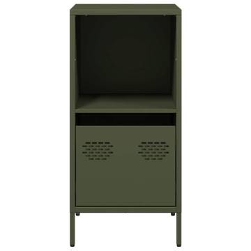 Olive Green Sideboard | Cold-Rolled Steel - 35x39x73.5 cm