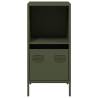 Olive Green Sideboard | Cold-Rolled Steel - 35x39x73.5 cm