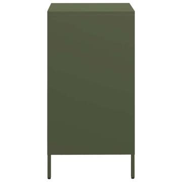 Olive Green Sideboard | Cold-Rolled Steel - 35x39x73.5 cm