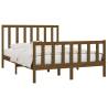 Honey Brown Solid Wood King Size Bed Frame 150x200 cm