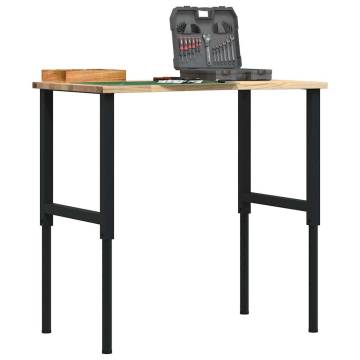 Solid Oak Workbench 100x60 cm - Durable & Versatile | Hipo Market