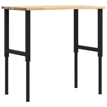 Solid Oak Workbench 100x60 cm - Durable & Versatile | Hipo Market