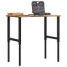 Light Brown Workbench - Solid Oak, 100x60 cm | Hipomarket