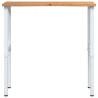 Workbench Light Brown 100x60 cm - Solid Oak Wooden Table