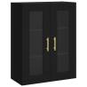 Stylish Highboard Black 69.5x34x180 cm - Hipomarket