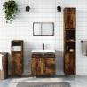 Bathroom Cabinet Smoked Oak 30x30x190 cm | HipoMarket