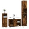 3 Piece Bathroom Furniture Set - Smoked Oak | Hipo Market