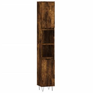 3 Piece Bathroom Furniture Set - Smoked Oak | Hipo Market