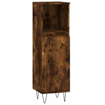 3 Piece Bathroom Furniture Set - Smoked Oak | Hipo Market