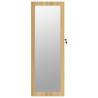 Stylish Wall-Mounted Mirror Jewellery Cabinet with LED Lights