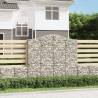 Arched Gabion Baskets 11 pcs | Decorative Garden Barriers