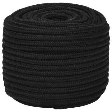 Work Rope Black 14 mm 50 m Polyester - Durable & Versatile