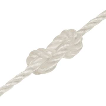 Durable 3mm White Polypropylene Work Rope - 25m | Hipomarket