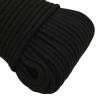 Work Rope Black 5mm - Durable Polyester 250m for Home & Garden