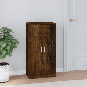 Shoe Cabinet Smoked Oak 55x35x108 cm - Stylish Storage Solution