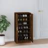 Shoe Cabinet Smoked Oak 55x35x108 cm - Stylish Storage Solution