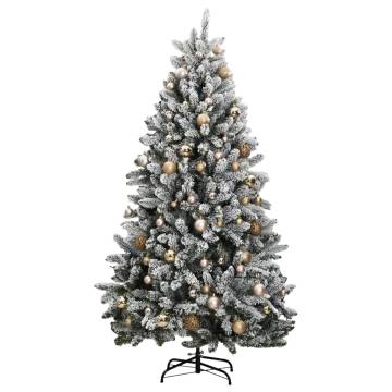 Artificial Hinged Christmas Tree 270 cm with 300 LEDs & Ball Set