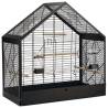 Beeztees Birdcage Yara Black | Stylish Metal Shelter for Birds