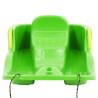 Durable Green Sledge with Brakes - 87x40x18 cm Polypropylene