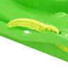 Durable Green Sledge with Brakes - 87x40x18 cm Polypropylene