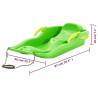 Durable Green Sledge with Brakes - 87x40x18 cm Polypropylene