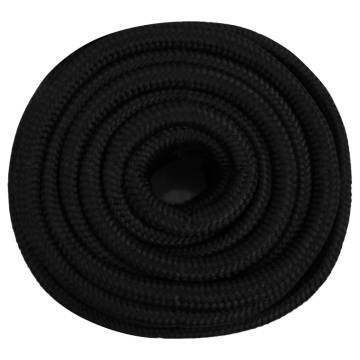 Durable Black Work Rope 20mm x 25m | Ideal for Home & Garden