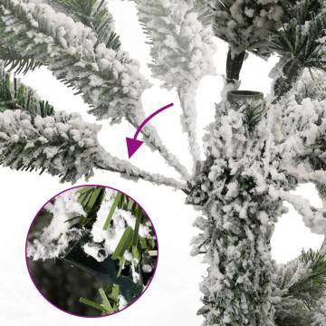 Flocked Snow 270cm Artificial Hinged Christmas Tree | HipoMarket