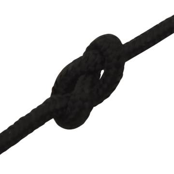 Durable 3mm Black Work Rope - 100m Polyester | HiPo Market