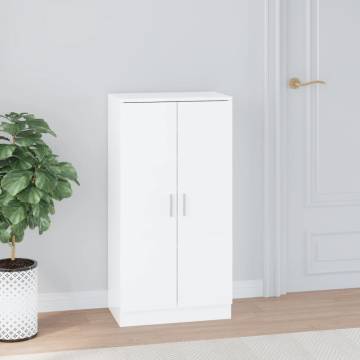 High Gloss White Shoe Cabinet - 55x35x108 cm | Hipomarket