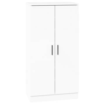 High Gloss White Shoe Cabinet - 55x35x108 cm | Hipomarket