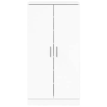 High Gloss White Shoe Cabinet - 55x35x108 cm | Hipomarket