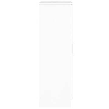 High Gloss White Shoe Cabinet - 55x35x108 cm | Hipomarket