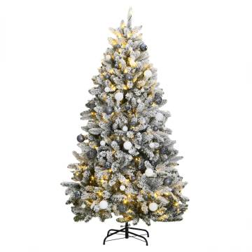 Artificial Hinged Christmas Tree 270cm with 300 LEDs & Ball Set