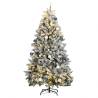  Artificial Hinged Christmas Tree 300 LEDs & Ball Set 270 cm Colour green and white Size 270 cm Quantity in Package 1 Model with leds & white balls 