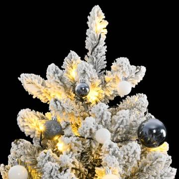 Artificial Hinged Christmas Tree 270cm with 300 LEDs & Ball Set