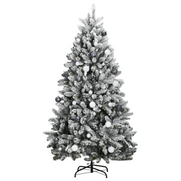 Artificial Hinged Christmas Tree 270cm with 300 LEDs & Ball Set