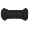 Durable Black 3mm Work Rope - 25m Polypropylene for Versatile Use