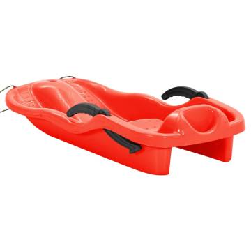 Sledge with Brakes - Red 87x40 cm | Durable Snow Fun