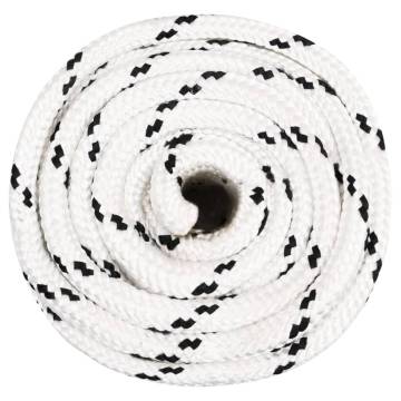 Braided Boat Rope White 20mm x 100m | Durable Polyester Rope