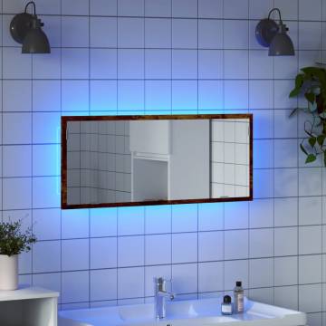 LED Bathroom Mirror Smoked Oak | Stylish and Functional Design