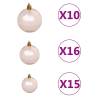 Artificial Hinged Christmas Tree 300 cm with LEDs & Ball Set