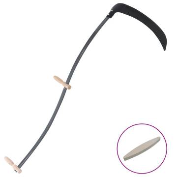 Scythe with Grinding Stone 145 cm - Durable Gardening Tool