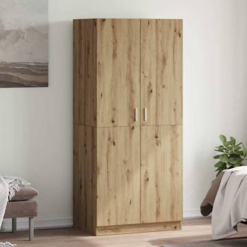 Wardrobe Artisan Oak 90x52x200 cm - Quality Engineered Wood