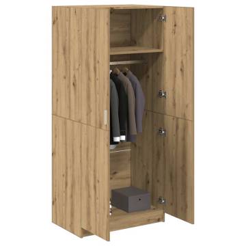 Wardrobe Artisan Oak 90x52x200 cm - Quality Engineered Wood