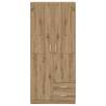 Artisian Oak Wardrobe - Durable Engineered Wood Storage