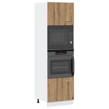 Microwave Cabinet Artisian Oak 60x57x207 cm | HipoMarket