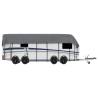 Caravan Roof Cover Grey 900x300 cm - All-Weather Protection