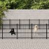 Outdoor Dog Kennel Steel 37.64 m² Size 970 x 388 x 100 cm Quantity in Package 1 